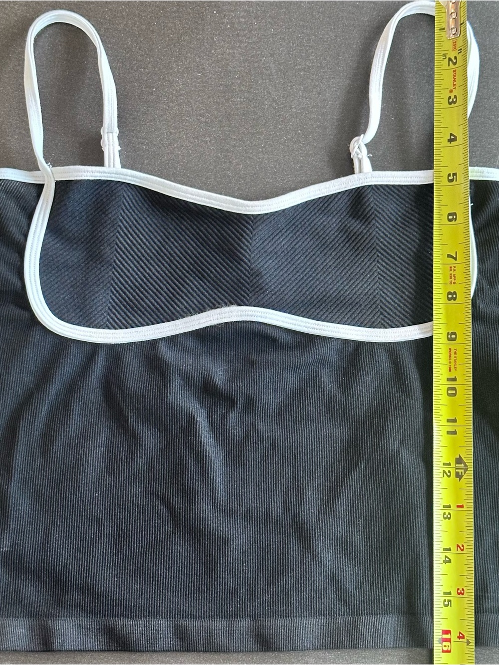 By Anthropologie Seamless Piped Trim Bralette Tank S/M - Picture 4 of 8